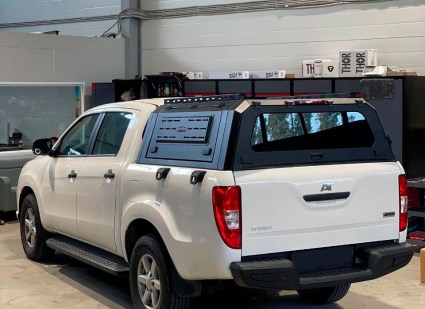 Kунг на кузов JMC Vigus WORK 2 стекла алюминиевый купить в Воронеже